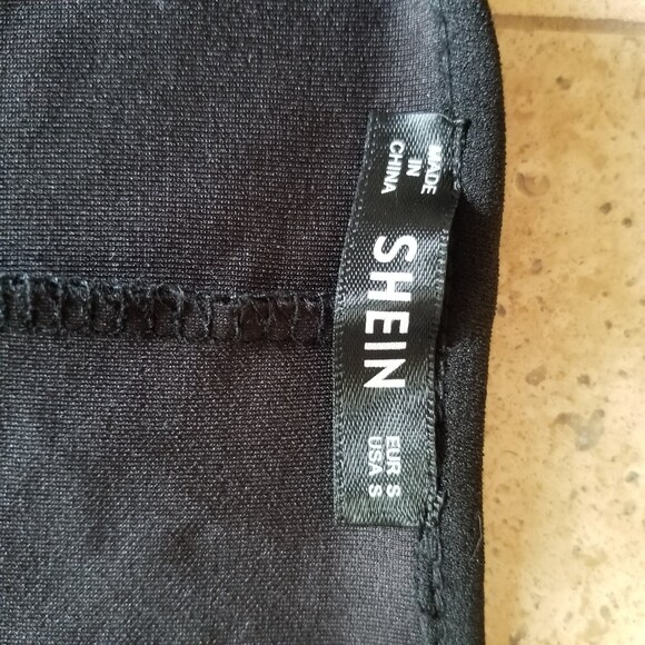 Black Asymmetrical Drape Jacket by SHEIN (S) - Picture 2 of 4